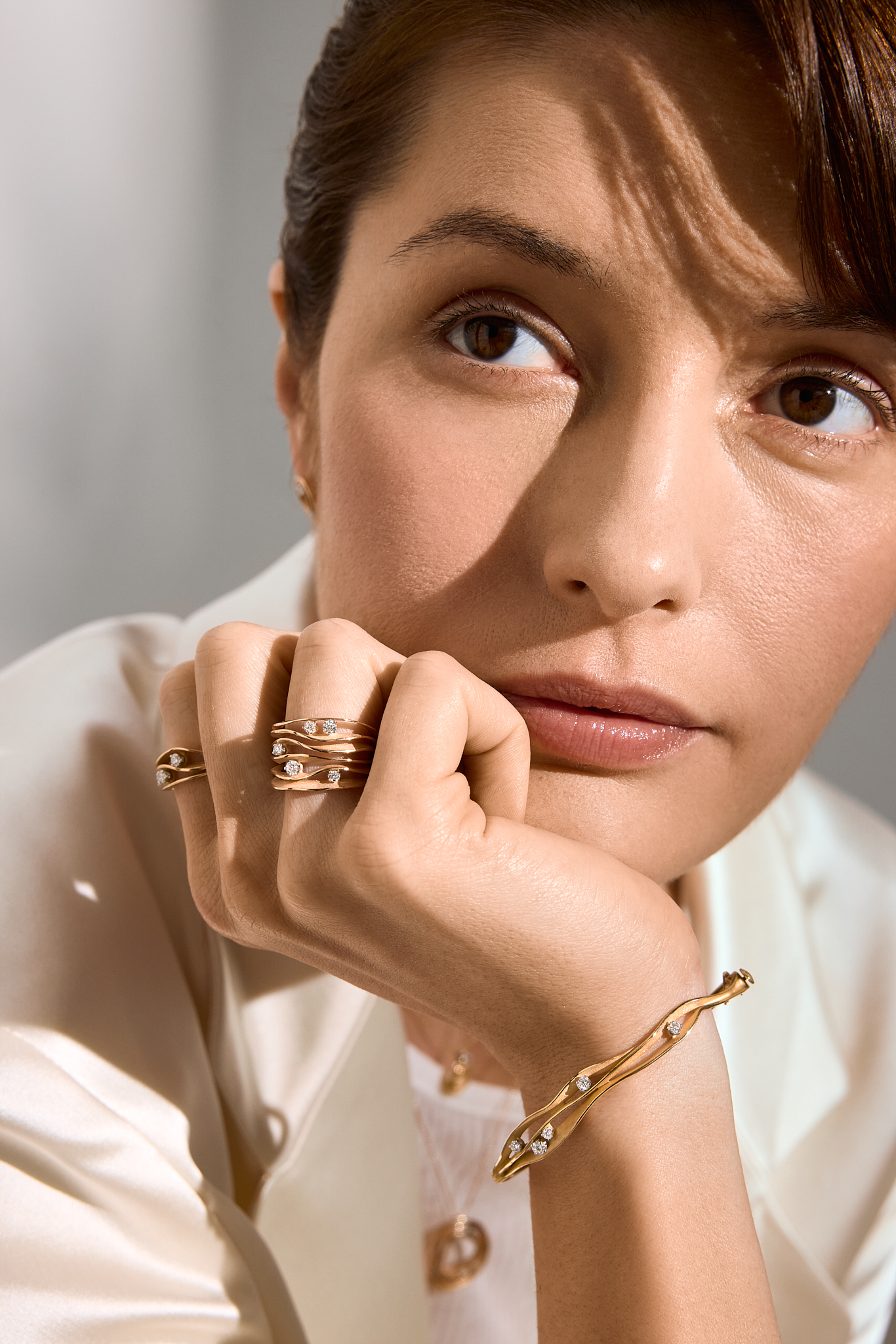 18ct Gold and Diamond Dune Ring